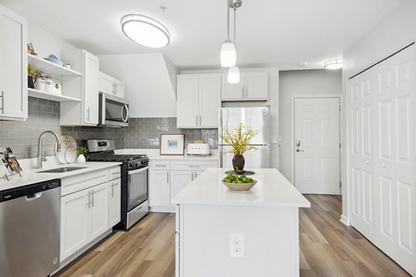 kitchen at The Prescott at Concord Apartments