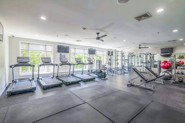fitness center at 1000 Jefferson Street Apartments