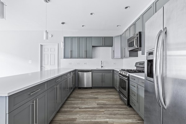 kitchen at 1000 Jefferson Street Apartments