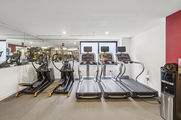 fitness center at Louis at 14th Apartments 