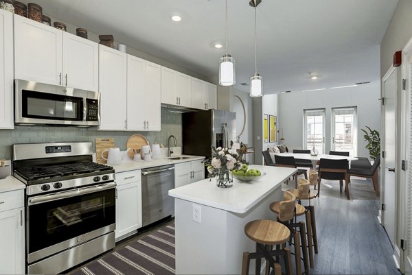 kitchen at Upstairs at Bethesda Row Apartments