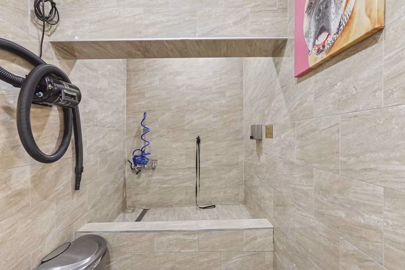 dog wash station at Upstairs at Bethesda Row Apartments