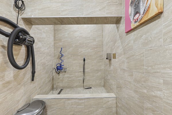 dog wash station at Upstairs at Bethesda Row Apartments