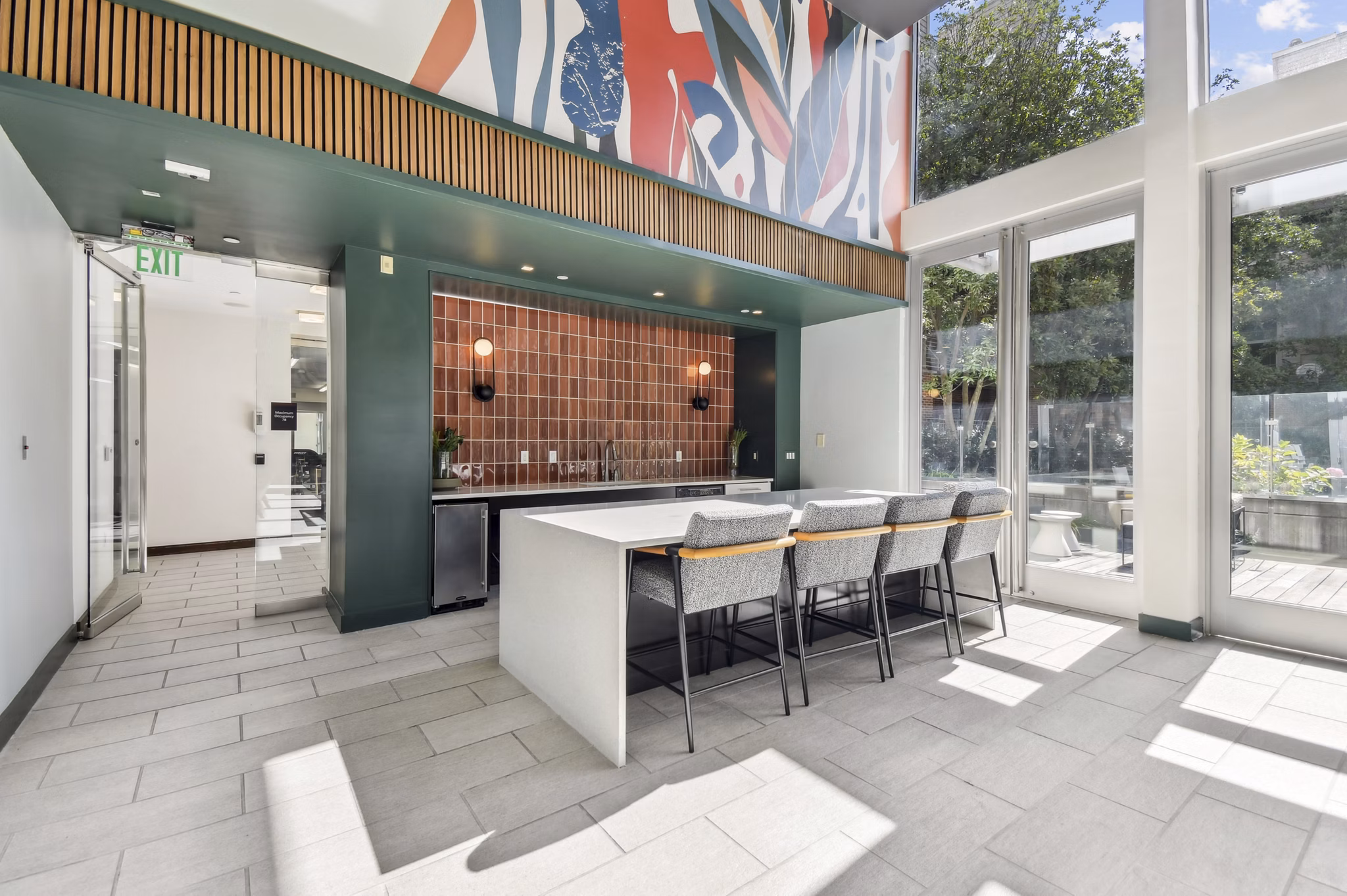 clubhouse at PerSei at Pike & Rose Apartments