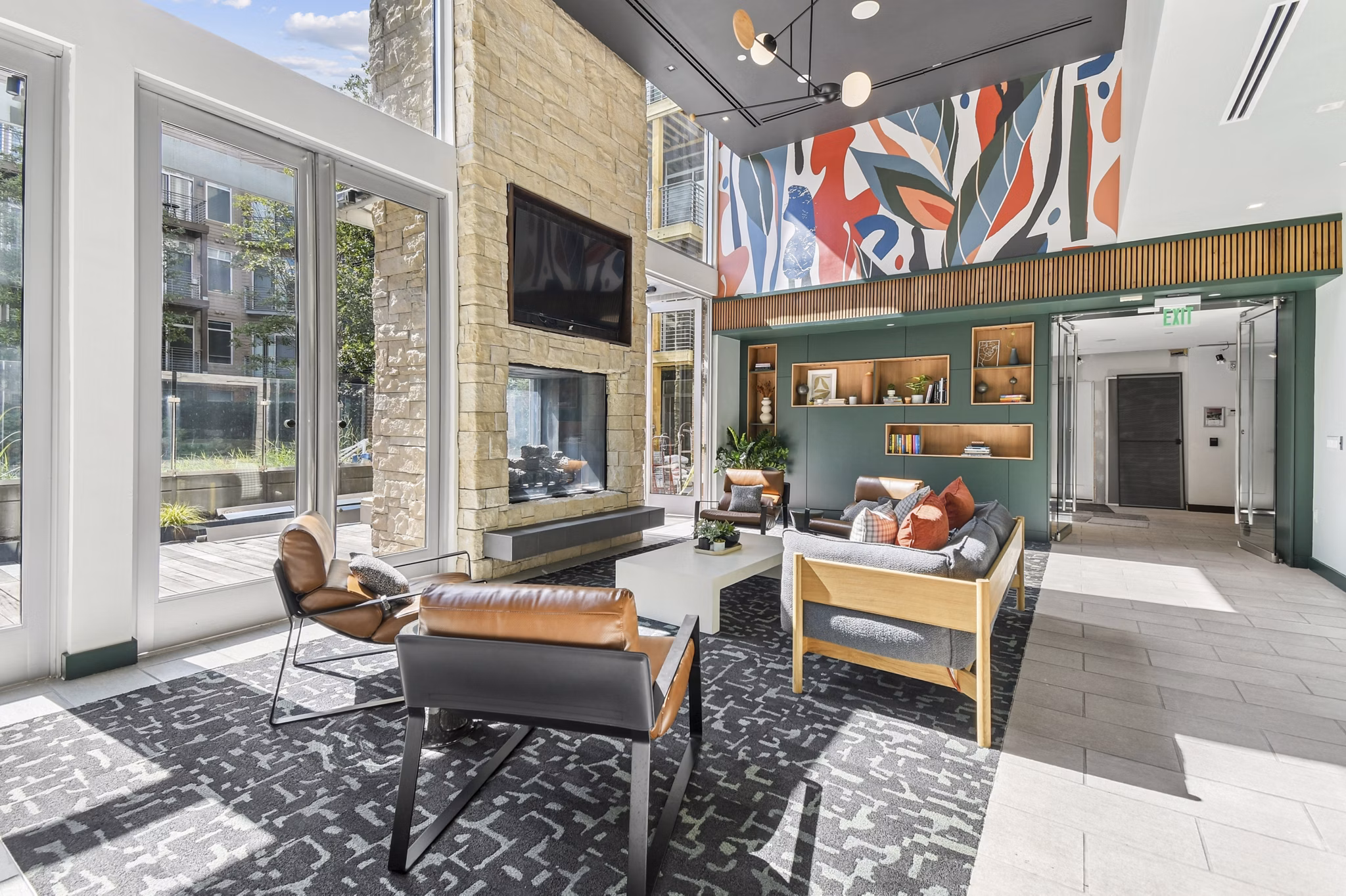 clubhouse at PerSei at Pike & Rose Apartments