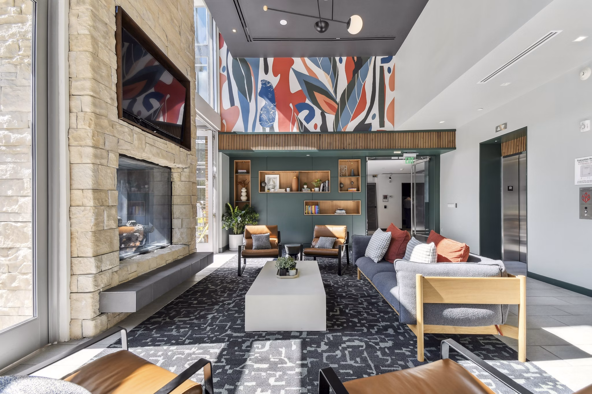 clubhouse at PerSei at Pike & Rose Apartments