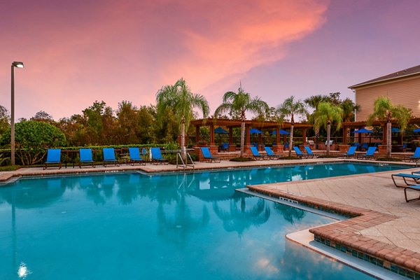 Resort-style pool at Town Center at Lakeside Village Apartments offering relaxation and leisure