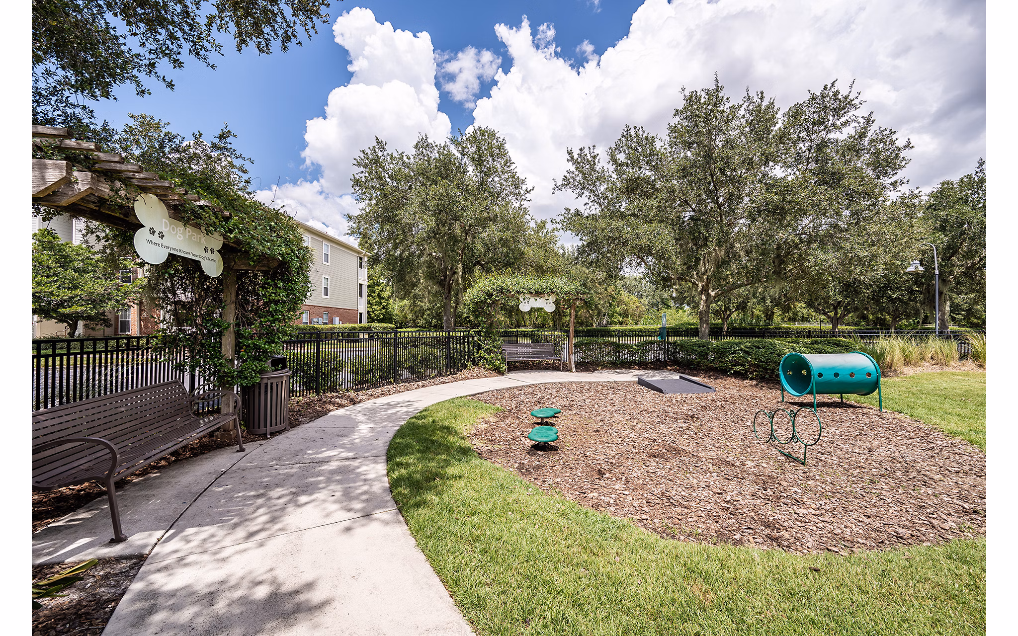 dog park at Town Center at Lakeside Village Apartments