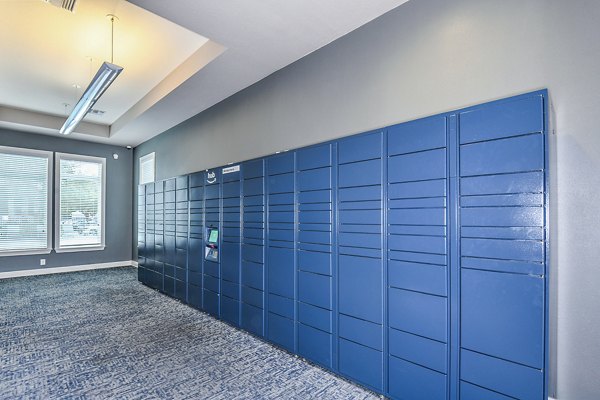 Parcel pickup lockers at Windermere Cay Apartments in Orlando, convenient package handling for residents
