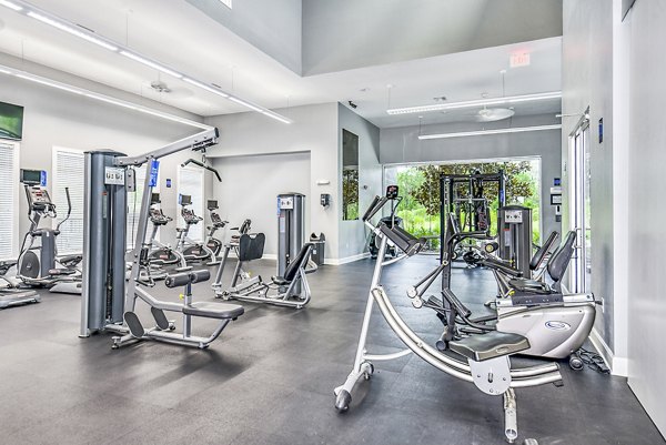 Fitness center with modern exercise equipment at Windermere Cay Apartments
