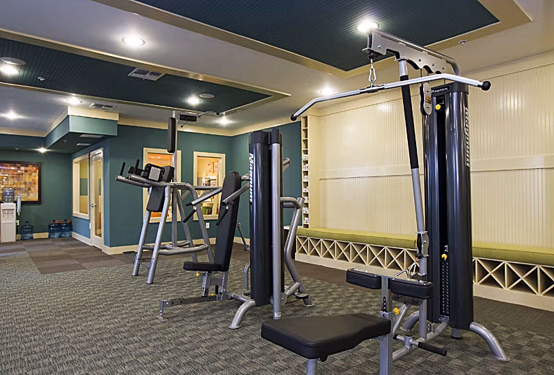 Fitness center with state-of-the-art equipment at Aqua at Millenia Apartments