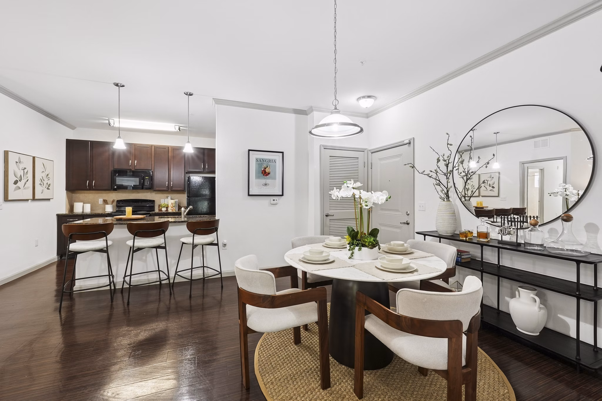 living room at Sanctuary at Eagle Creek Apartments 