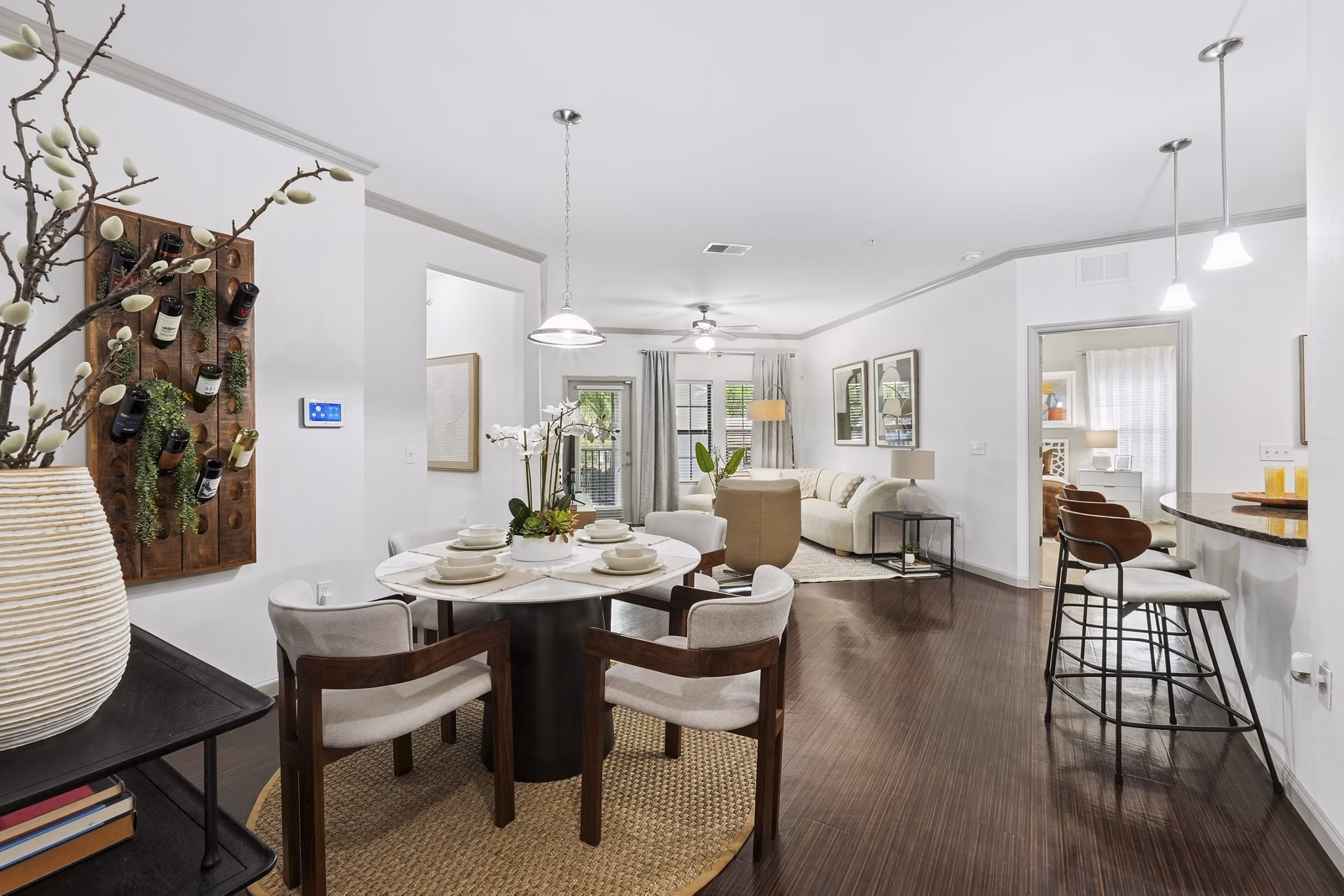 living room at Sanctuary at Eagle Creek Apartments 