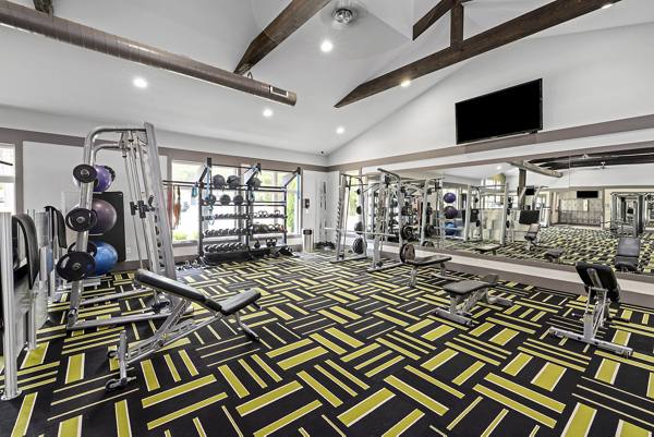 fitness center at The Morgan at Chapel Hill Apartments
