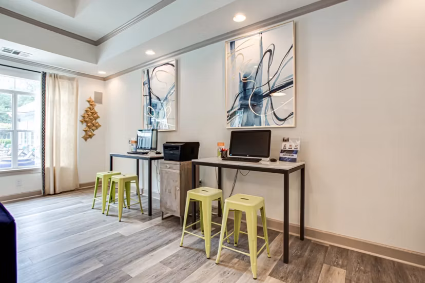 clubhouse business center at Brodick Hill Apartments