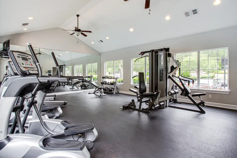 fitness center at Brodick Hill Apartments