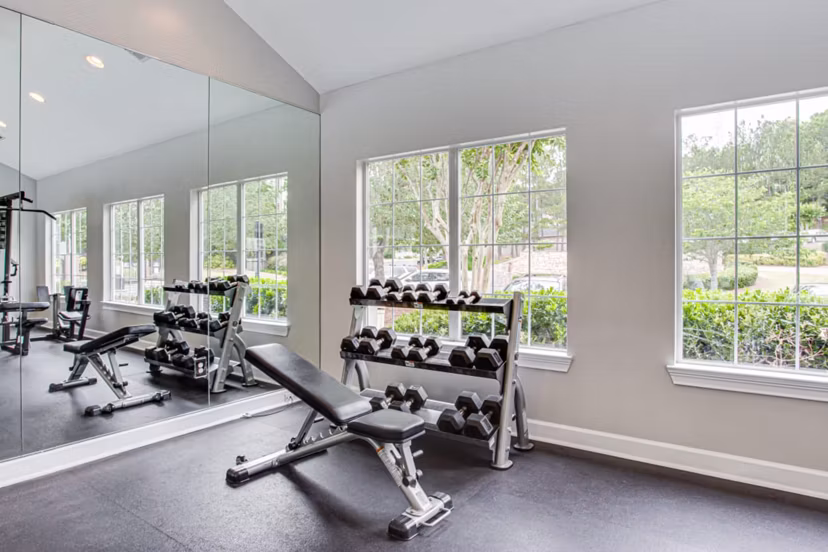 fitness center at Brodick Hill Apartments
