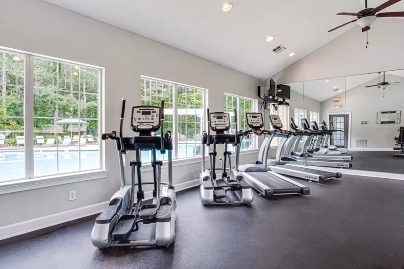 fitness center at Brodick Hill Apartments