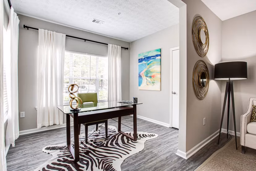 home office/living room at Brodick HillApartments