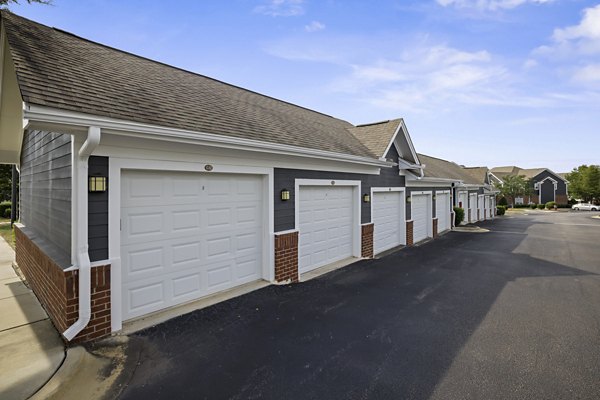 Covered parking garage at Tradition at Stonewater Apartments, convenient for residents seeking secure and weather-protected vehicle storage