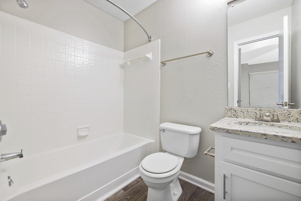 bathroom at Sailboat Bay Apartments