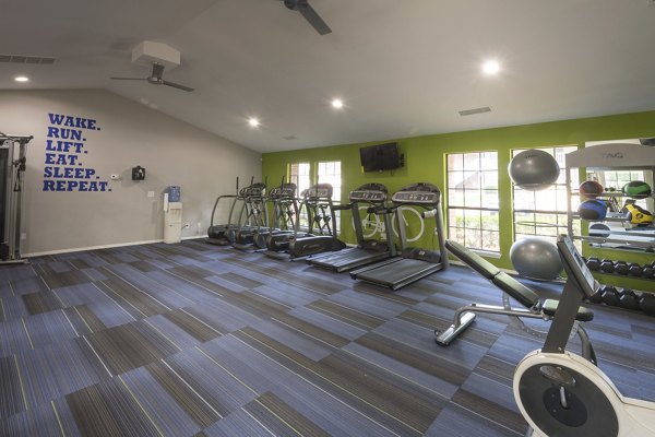 fitness center at Duraleigh Woods Apartments