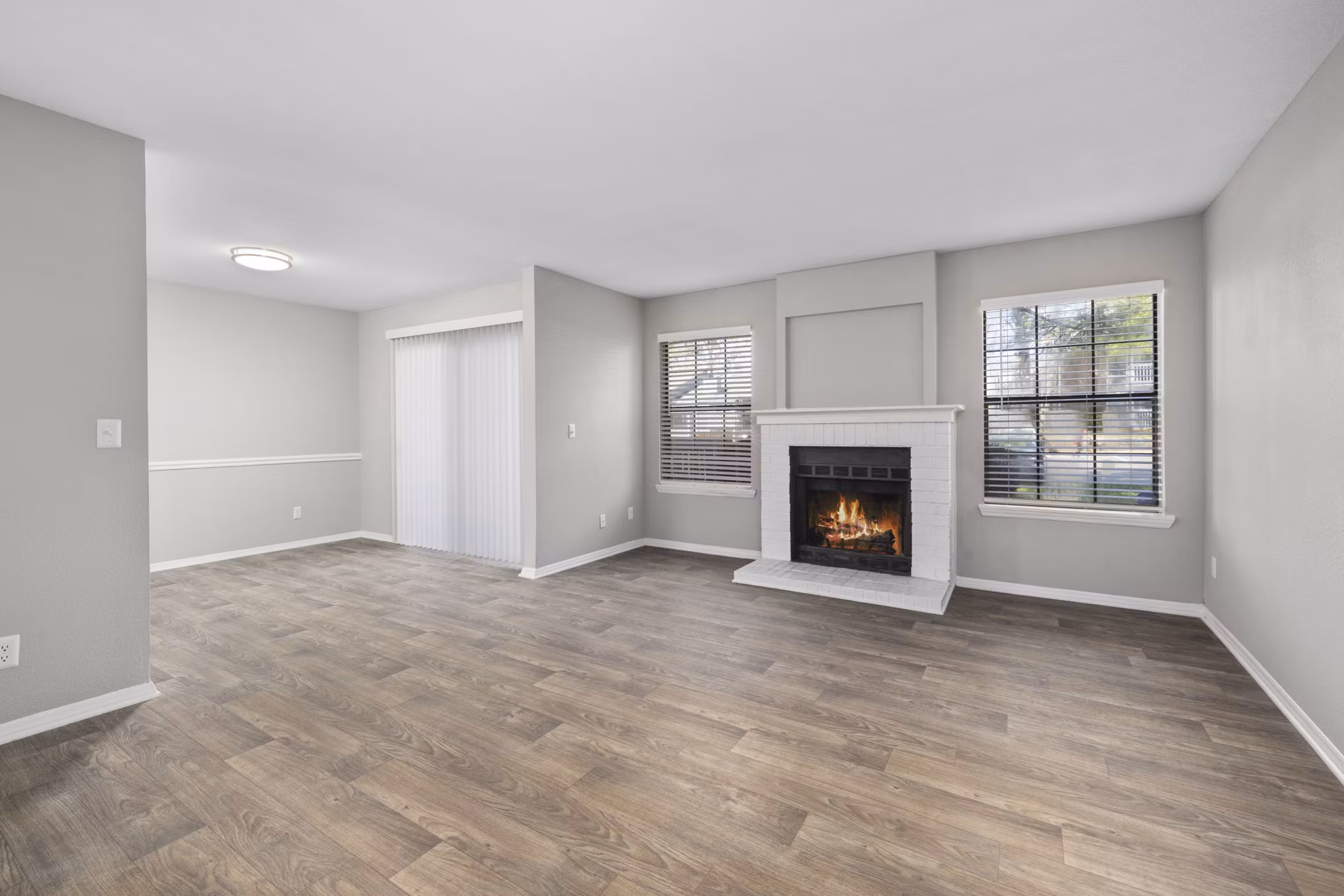 living room at Duraleigh Woods Apartments