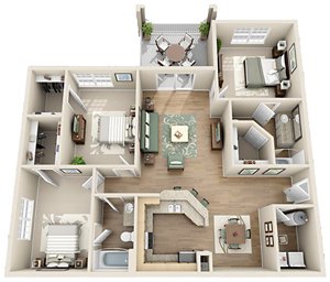 Floorplan The Ballantyne W/Patio
