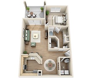 Floorplan The Dilworth W/Patio