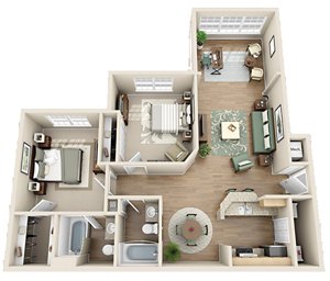 Floorplan The NoDa W/Solarium
