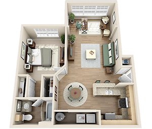 Floorplan The South Park W/Solarium
