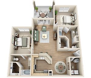 Floorplan The Southend W/Patio