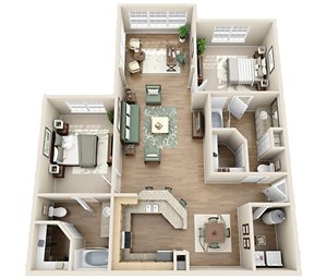 Floorplan The Southend W/Solarium