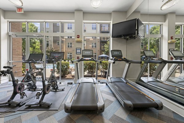 fitness center at Elizabeth Square Apartments