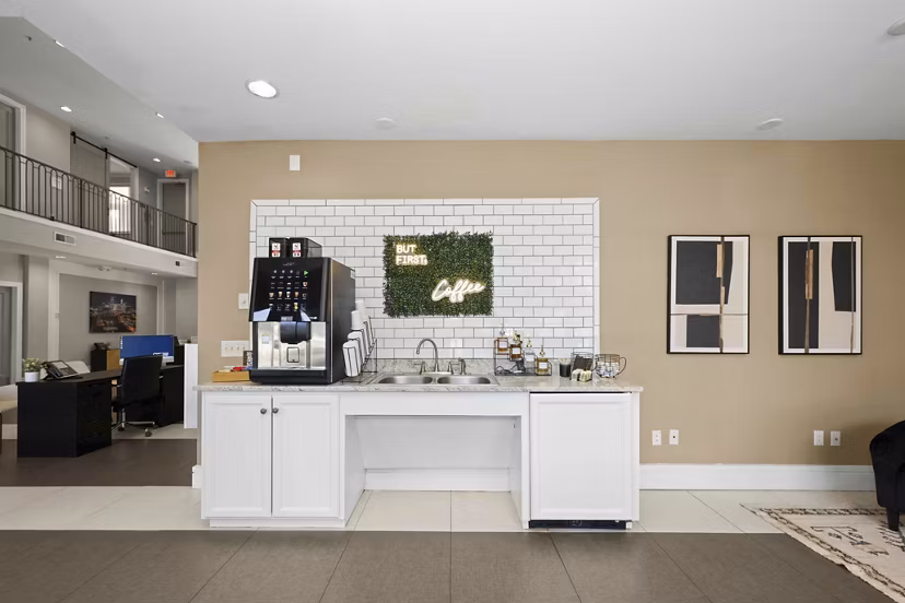 clubhouse at Mosaic South End Apartments