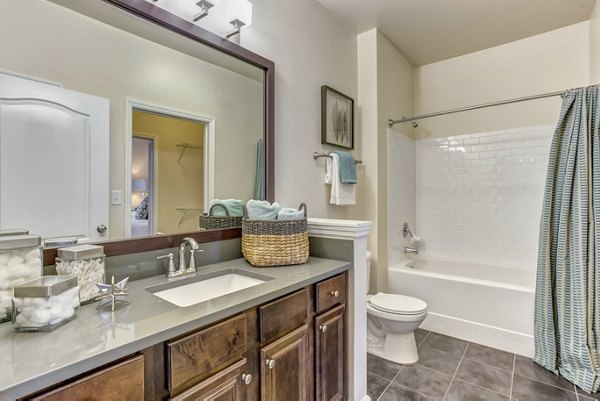 bathroom at Central Square at Watermark Apartments