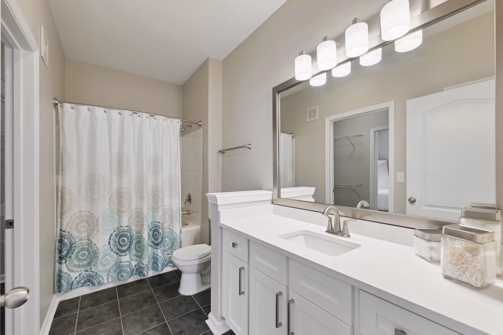 bathroom at Central Square at Watermark Apartments