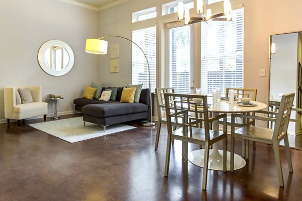 dining room at Central Square at Watermark Apartments