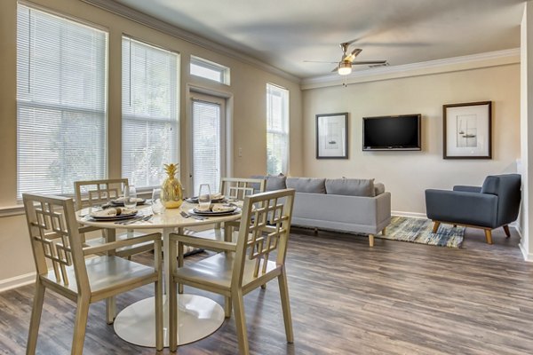 dining room at Central Square at Watermark Apartments