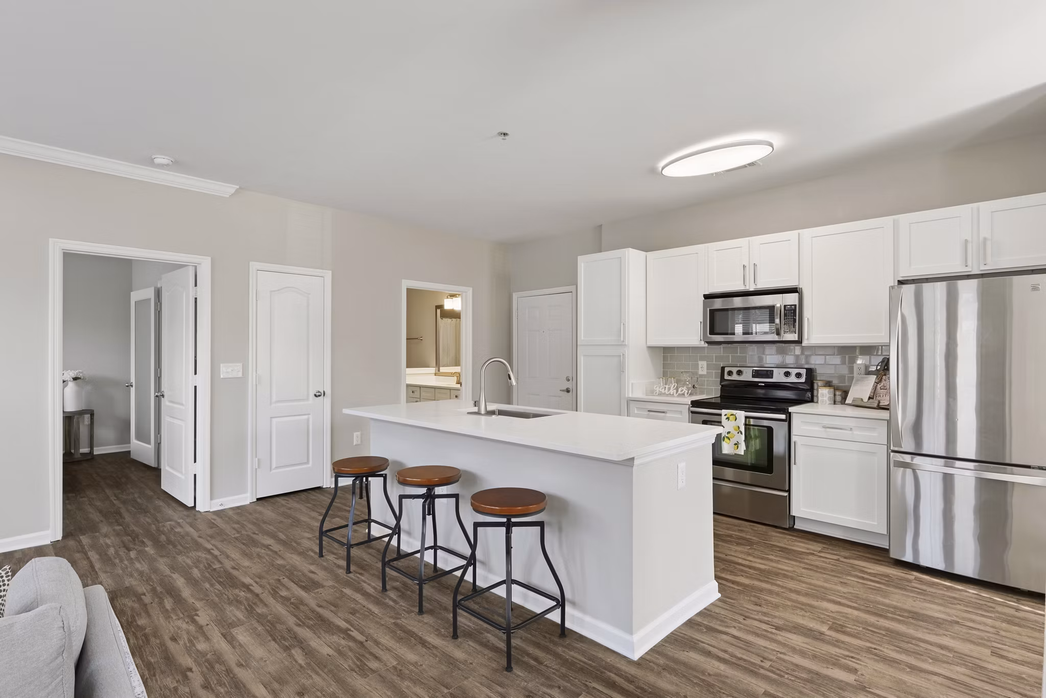 kitchen at Central Square at Watermark Apartments