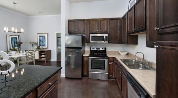 kitchen at Central Square at Watermark Apartments