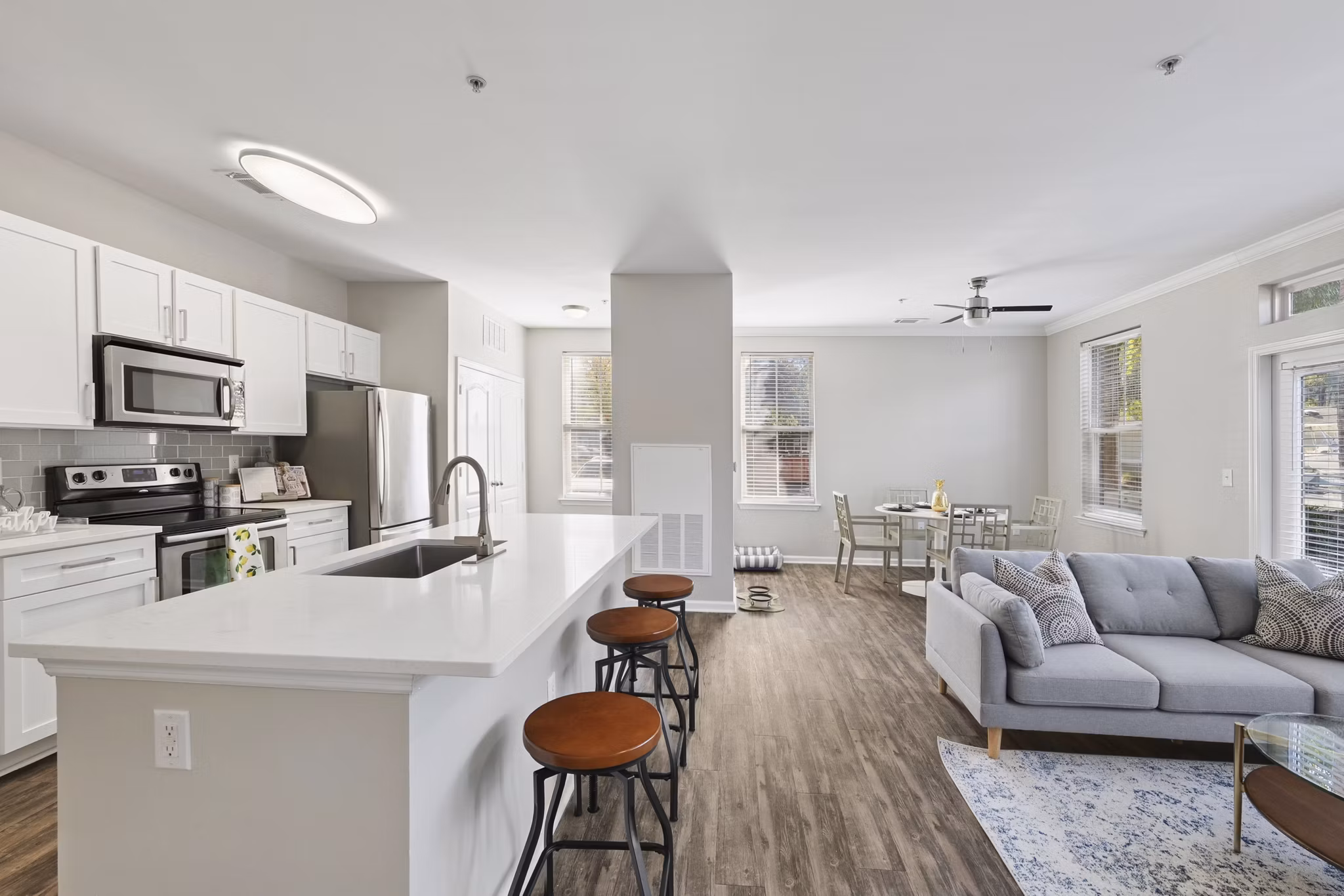 kitchen at Central Square at Watermark Apartments