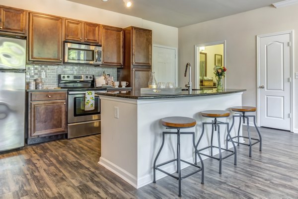 kitchen at Central Square at Watermark Apartments