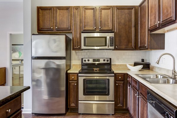 kitchen at Central Square at Watermark Apartments