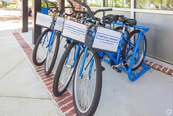 bike storage at Central Square at Watermark Apartments