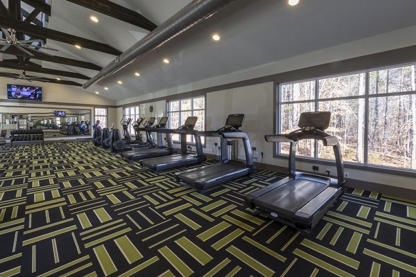 State-of-the-art fitness center with modern equipment at Morgan Reserve Apartments