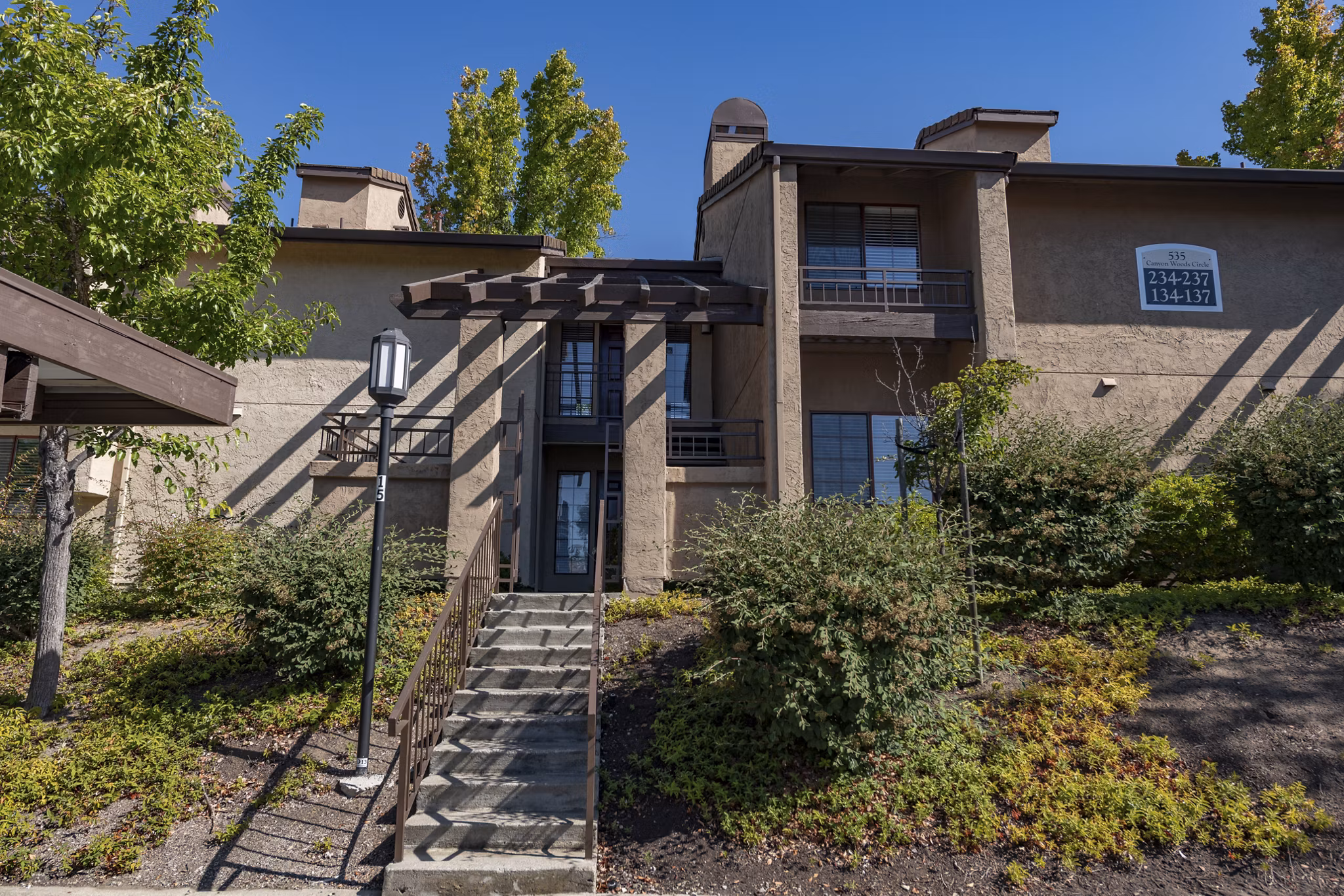 building/exterior at Canyon Woods Apartments
