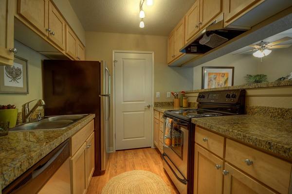 kitchen at Canyon Woods Apartments