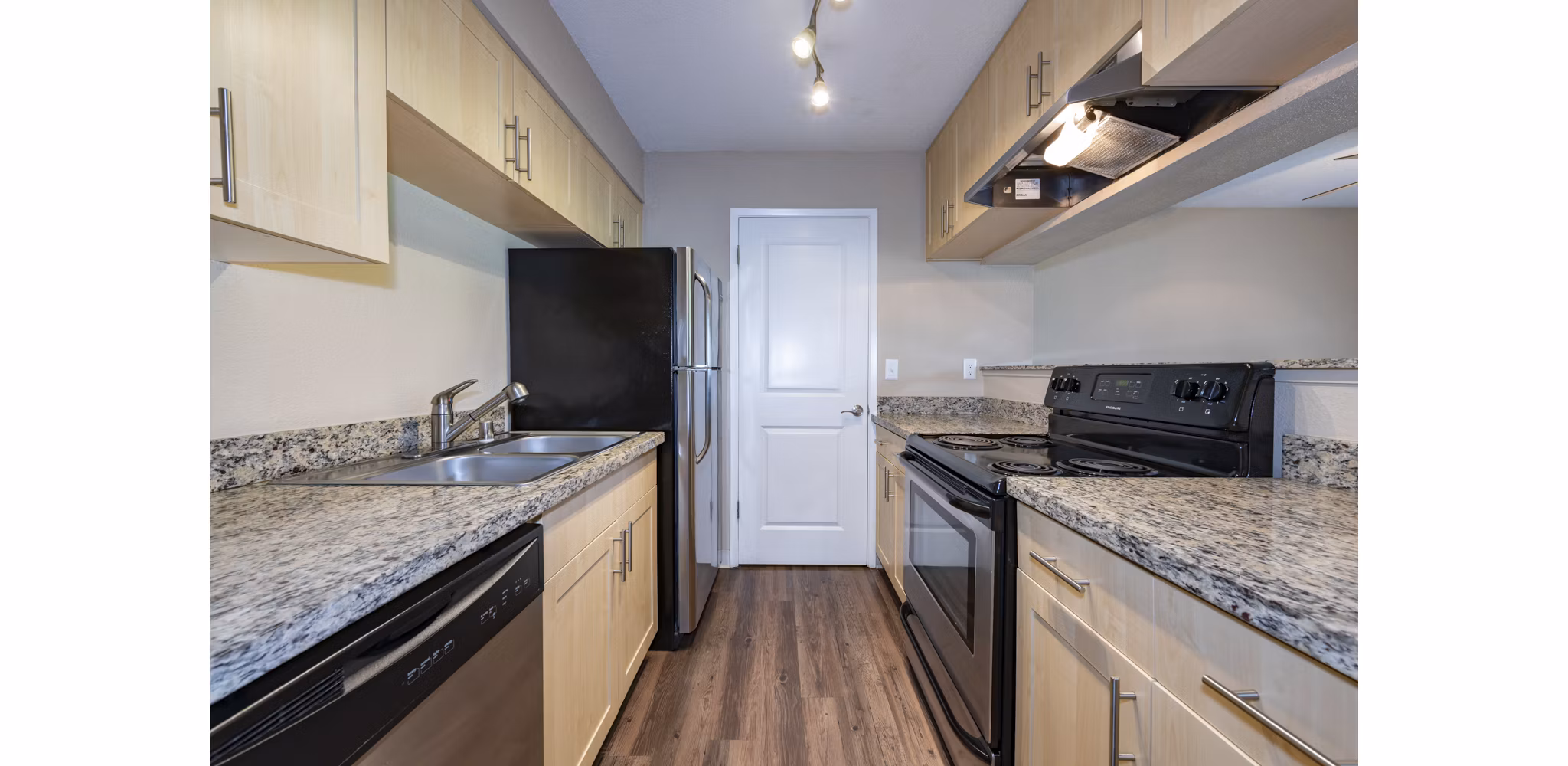 kitchen at Canyon Woods Apartments