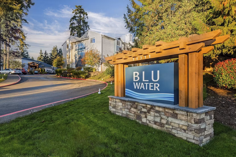 exterior at BluWater Apartments 